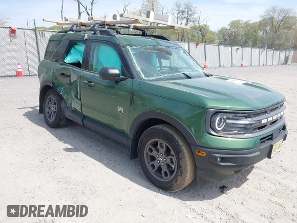 2024 Ford Bronco Sport Big Bend with VIN 3FMCR9B61RRE36566, listed as a IAAI auction lot 42122616 with 10,489 mi miles and . Bid and sale history available at DreamBid. Image 1.