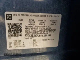 2024 GMC Terrain SLE with VIN 3GKALMEG5RL120387, listed as a Copart auction lot 50645365 with 5,059 mi miles and Salvage Title. Bid and sale history available at carsss.com. Image 13.