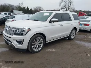 2018 Ford Expedition Platinum with VIN 1FMJU1MT8JEA07636, listed as a IAAI auction lot 41437297 with 100,730 mi miles. Bid and sale history available at carsss.com. Image 2.