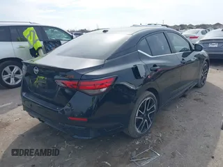 2025 Nissan Sentra SR with VIN 3N1AB8DV9SY222356, listed as a IAAI auction lot 41692346 with 948 mi miles and . Bid and sale history available at DreamBid. Image 4.