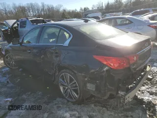 2017 Infiniti Q50 2.0t Premium with VIN JN1CV7AR6HM680577, listed as a Copart auction lot 88735105 with 48,805 mi miles and Salvage Title. Bid and sale history available at carsss.com. Image 2.