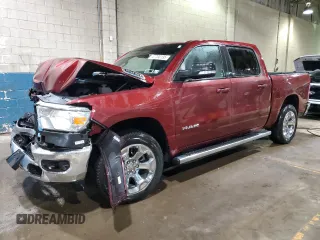 2021 Ram 1500 Big Horn with VIN 1C6RRFFG0MN784541, listed as a Copart auction lot 47700195 with 8,951 mi miles and Non repairable. Bid and sale history available at DreamBid. Image 1.