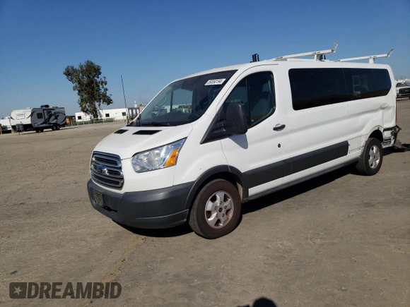 2018 Ford Transit Passenger XL with VIN 1FBZX2YG9JKA72955, listed as a Copart auction lot 59350194 with 151,401 mi miles and Salvage title. Bid and sale history available at DreamBid. Image 1.