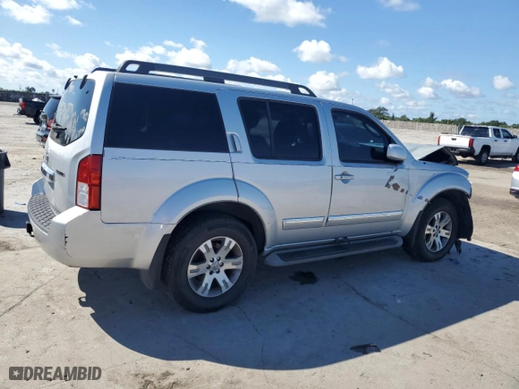 2011 Nissan Pathfinder SV with VIN 5N1AR1NN8BC626591, listed as a Copart auction lot 46791075 with 140,042 mi miles and Salvage Title. Bid and sale history available at carsss.com. Image 3.