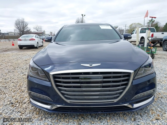 2018 Genesis G80 5.0L Ultimate with VIN KMHGN4JF1JU265669, listed as a IAAI auction lot 41919898 with 54,198 mi miles. Bid and sale history available at carsss.com. Image 12.