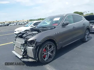 2021 Maserati Levante S with VIN ZN661YULXMX372645, listed as a IAAI auction lot 42245612 with 22,162 mi miles and . Bid and sale history available at DreamBid. Image 2.