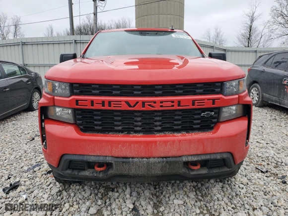2021 Chevrolet Silverado 1500 Custom with VIN 1GCUYBEF5MZ126035, listed as a Copart auction lot 84873734 with 0 mi miles and Salvage Title. Bid and sale history available at carsss.com. Image 5.