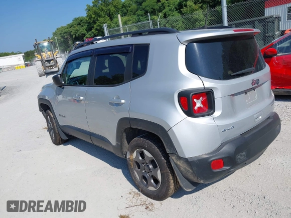 2018 Jeep Renegade Sport with VIN ZACCJBAB2JPH43339, listed as a IAAI auction lot 42571383 with 92,105 mi miles and . Bid and sale history available at DreamBid. Image 3.