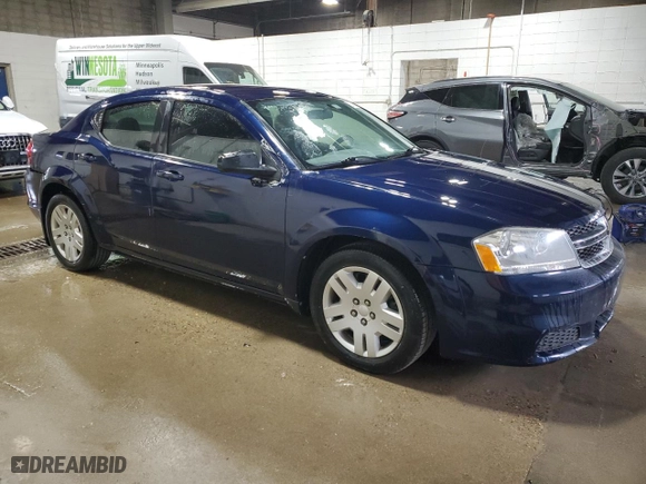 2013 Dodge Avenger SE with VIN 1C3CDZAB4DN741822, listed as a Copart auction lot 53188555 with 99,896 mi miles and Salvage Title. Bid and sale history available at carsss.com. Image 4.