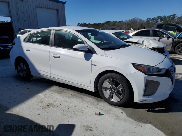 2017 Hyundai Ioniq Blue with VIN KMHC65LC9HU027938, listed as a Copart auction lot 48061475 with 87,612 mi miles and Salvage Title. Bid and sale history available at DreamBid. Image 4.