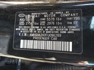 2015 Hyundai Equus Ultimate z VIN KMHGH4JH0FU096289, wystawiony jako Copart lot #66770052 z przebiegiem 310 062 mil mil oraz . Historia ofert i sprzedaży dostępna na DreamBid. Obrazek 10.