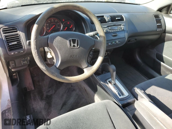 2005 Honda Civic Cpe LX with VIN 1HGEM22535L020118, listed as a Copart auction lot 52346185 with 148,777 mi miles and Salvage Title. Bid and sale history available at carsss.com. Image 8.
