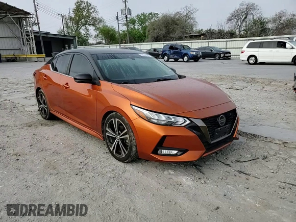 2020 Nissan Sentra SR with VIN 3N1AB8DV7LY217142, listed as a Copart auction lot 50241005 with 105,559 mi miles and Salvage Title. Bid and sale history available at DreamBid. Image 11.