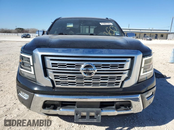 2020 Nissan Titan Platinum Reserve with VIN 1N6AA1EF2LN500797, listed as a Copart auction lot 41897765 with 90,060 mi miles and Salvage title. Bid and sale history available at DreamBid. Image 5.