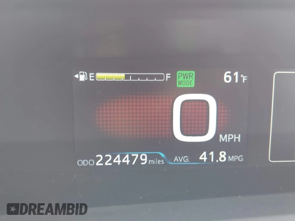2016 Toyota Prius Four with VIN JTDKARFU9G3008336, listed as a IAAI auction lot 41710594 with 224,479 mi miles and . Bid and sale history available at DreamBid. Image 7.