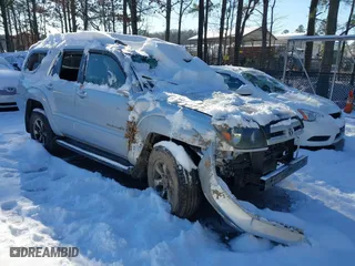 2005 Toyota 4Runner SR5 with VIN JTEBU14R558029879, listed as a IAAI auction lot 41628752 with 253,602 mi miles. Bid and sale history available at carsss.com. Image 1.