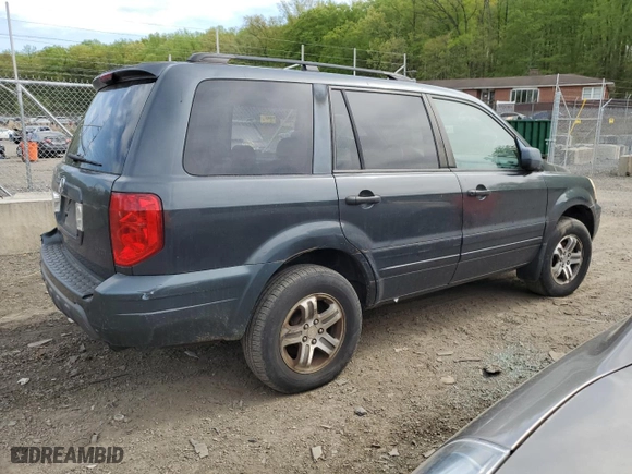 2003 Honda Pilot EX with VIN 2HKYF18723H567682, listed as a Copart auction lot 53623685 with 319,628 mi miles and Salvage Title. Bid and sale history available at carsss.com. Image 3.