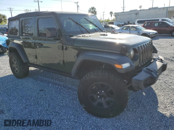 2023 Jeep Wrangler Sport S with VIN 1C4HJXDN7PW674152, listed as a Copart auction lot 46481705 with Not Provided miles and Salvage Title. Bid and sale history available at DreamBid. Image 4.