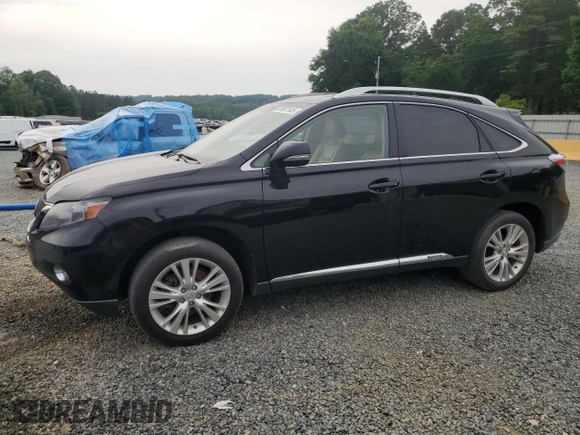 2012 Lexus RX 450h with VIN JTJBC1BA9C2432765, listed as a Copart auction lot 57657145 with 290,286 mi miles and Clean title. Bid and sale history available at DreamBid. Image 1.