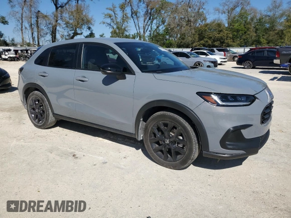 2024 Honda HR-V Sport with VIN 3CZRZ1H54RM708176, listed as a Copart auction lot 48633065 with 36,006 mi miles and Salvage Title. Bid and sale history available at carsss.com. Image 4.
