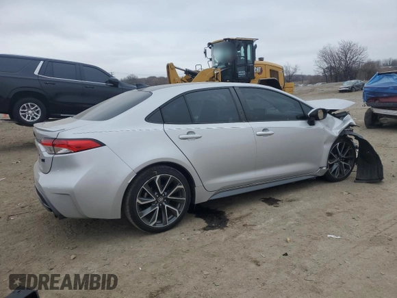 2021 Toyota Corolla SE with VIN 5YFP4MCE8MP073677, listed as a Copart auction lot 48696285 with Not Provided miles and Salvage Title. Bid and sale history available at carsss.com. Image 3.