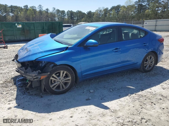 2018 Hyundai Elantra SEL with VIN 5NPD84LF9JH398587, listed as a Copart auction lot 50587155 with 48,380 mi miles and Salvage Title. Bid and sale history available at carsss.com. Image 1.
