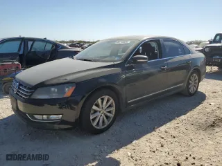 2013 Volkswagen Passat SEL Premium with VIN 1VWCH7A30DC002386, listed as a Copart auction lot 48710825 with 90,197 mi miles and Salvage Title. Bid and sale history available at carsss.com. Image 1.