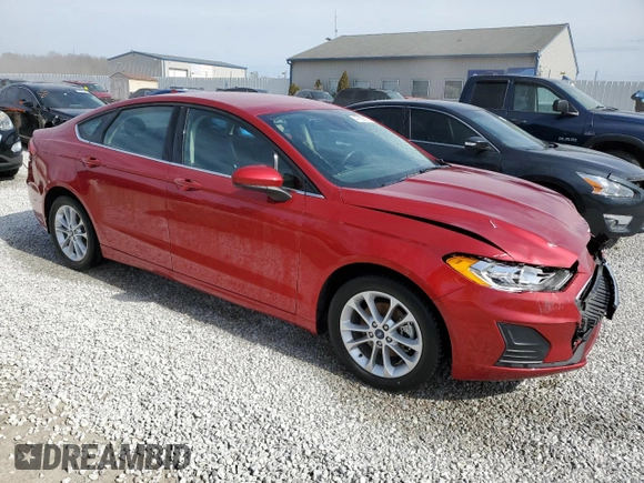 2020 Ford Fusion SE with VIN 3FA6P0HD5LR164013, listed as a Copart auction lot 47603815 with 83,217 mi miles and Salvage title. Bid and sale history available at DreamBid. Image 4.