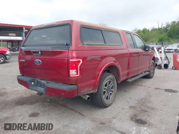 2016 Ford F-150 XLT with VIN 1FTEX1EP6GFC83198, listed as a IAAI auction lot 41915592 with 72,244 mi miles and . Bid and sale history available at DreamBid. Image 4.