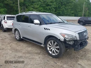 2014 Infiniti QX80 z VIN JN8AZ2ND2E9751383, wystawiony jako IAAI lot #42096475 z przebiegiem 143 868 mil mil oraz . Historia ofert i sprzedaży dostępna na DreamBid. Obrazek 1.