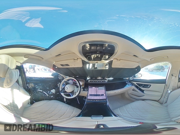 2023 Mercedes-Benz S 580 with VIN W1K6G7GB3PA203111, listed as a Copart auction lot 46899145 with 10,445 mi miles and Salvage Title. Bid and sale history available at DreamBid. Image 15.