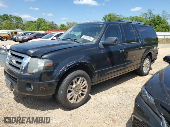 2012 Ford Expedition Max Limited with VIN 1FMJK1K55CEF28651, listed as a Copart auction lot 52592905 with Not provided miles and Salvage title. Bid and sale history available at DreamBid. Image 1.