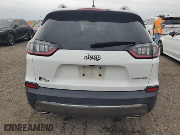 2019 Jeep Cherokee Limited with VIN 1C4PJLDN8KD296724, listed as a Copart auction lot 75220604 with Not Provided miles and Salvage Title. Bid and sale history available at DreamBid. Image 6.