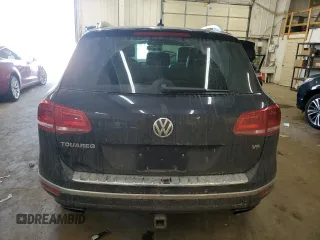 2015 Volkswagen Touareg Sport with VIN WVGEF9BP3FD003121, listed as a Copart auction lot 50572505 with 87,082 mi miles and Salvage title. Bid and sale history available at DreamBid. Image 6.