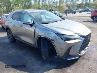 2024 Lexus NX with VIN 2T2GDCAZ1RC014215, listed as a IAAI auction lot 41886501 with 8,110 mi miles. Bid and sale history available at carsss.com. Image 1.