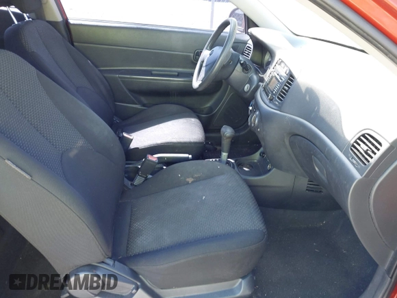 2008 Hyundai Accent GS with VIN KMHCM36C28U076792, listed as a IAAI auction lot 41726467 with 125,906 mi miles. Bid and sale history available at carsss.com. Image 5.