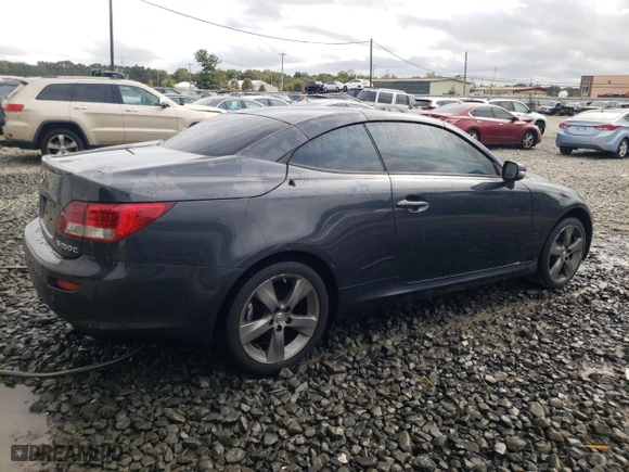 2010 Lexus IS 250C with VIN JTHFF2C29A2509185, listed as a Copart auction lot 71726584 with 89,735 mi miles and Salvage Title. Bid and sale history available at carsss.com. Image 3.