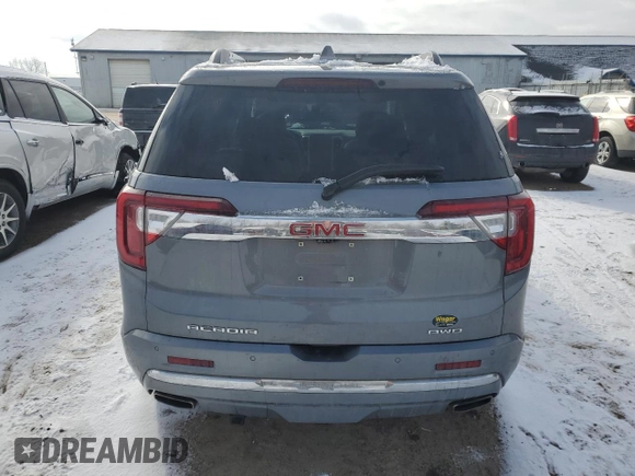 2020 GMC Acadia Denali with VIN 1GKKNXLS0LZ147505, listed as a Copart auction lot 44111405 with 109,965 mi miles and Salvage title. Bid and sale history available at DreamBid. Image 6.