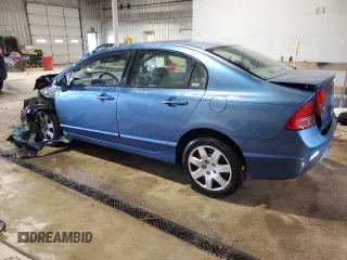2008 Honda Civic LX with VIN 2HGFA16518H535542, listed as a Copart auction lot 45506495 with 58,148 mi miles and Salvage Title. Bid and sale history available at DreamBid. Image 2.