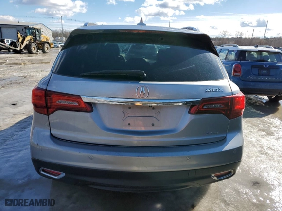 2016 Acura MDX w/Advance with VIN 5FRYD4H94GB059631, listed as a Copart auction lot 43637775 with 180,217 mi miles and Salvage Title. Bid and sale history available at carsss.com. Image 6.