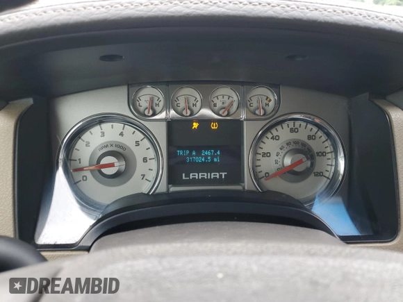 2009 Ford F-150 XL with VIN 1FTPW14V19FB11482, listed as a Copart auction lot 62647635 with 317,024 mi miles and Salvage title. Bid and sale history available at DreamBid. Image 9.