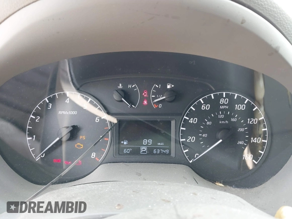2014 Nissan Sentra S with VIN 3N1AB7AP1EL692463, listed as a IAAI auction lot 42035053 with 63,749 mi miles and . Bid and sale history available at DreamBid. Image 7.