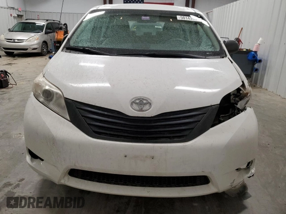 2013 Toyota Sienna L with VIN 5TDZK3DC3DS352709, listed as a Copart auction lot 50143905 with 126,059 mi miles and Salvage Title. Bid and sale history available at carsss.com. Image 5.