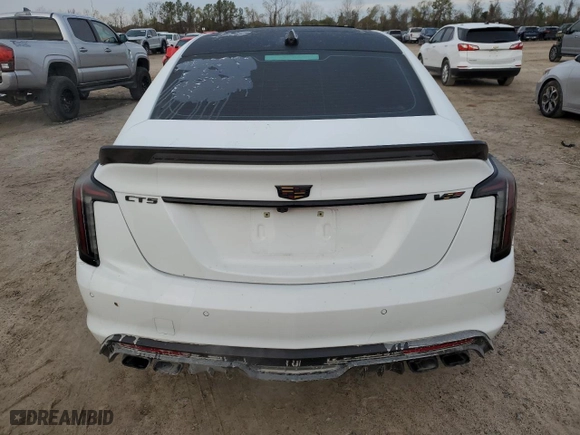 2022 Cadillac CT5-V Blackwing with VIN 1G6D35R64N0810674, listed as a Copart auction lot 88700835 with 25,780 mi miles and Salvage Title. Bid and sale history available at carsss.com. Image 6.