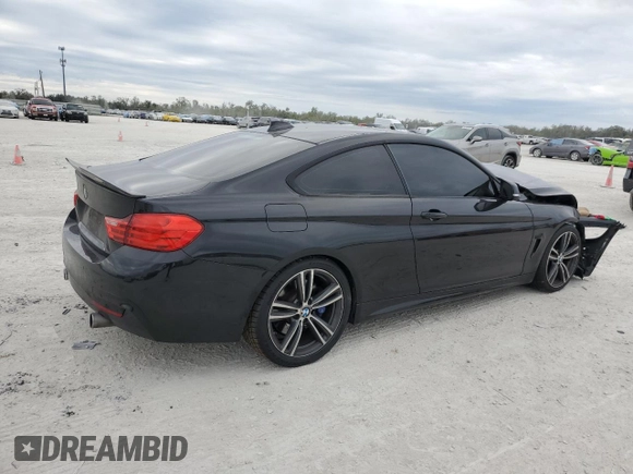 2016 BMW 4 Series 435i with VIN WBA3R1C54GK195905, listed as a Copart auction lot 89040925 with 141,256 mi miles and Salvage title. Bid and sale history available at DreamBid. Image 3.