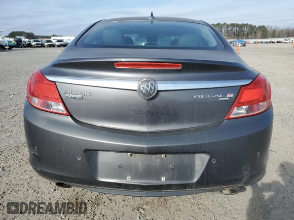 2011 Buick Regal CXL Turbo TO3 with VIN W04GX5GV7B1044111, listed as a Copart auction lot 43941945 with 197,554 mi miles and Salvage Title. Bid and sale history available at carsss.com. Image 6.