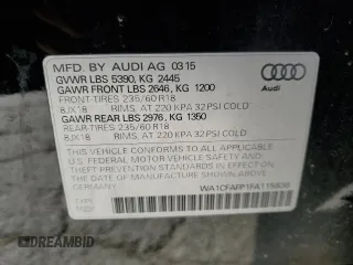 2015 Audi Q5 Premium with VIN WA1CFAFP1FA115838, listed as a Copart auction lot 83632794 with 154,199 mi miles and Salvage Title. Bid and sale history available at carsss.com. Image 15.