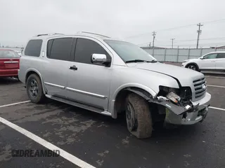 2005 Infiniti QX56 with VIN 5N3AA08C45N809319, listed as a IAAI auction lot 41324227 with 138,457 mi miles. Bid and sale history available at carsss.com. Image 1.
