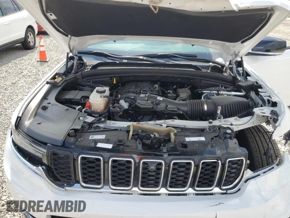 2024 Jeep Grand Cherokee Limited z VIN 1C4RJKBG2R8557615, wystawiony jako Copart lot #59046345 z przebiegiem 19 454 mil mil oraz Szkoda całkowita • Salvage title. Historia ofert i sprzedaży dostępna na DreamBid. Obrazek 12.