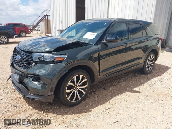 2022 Ford Explorer ST-Line with VIN 1FMSK8KH3NGA73166, listed as a IAAI auction lot 41909143 with 43,303 mi miles. Bid and sale history available at carsss.com. Image 20.
